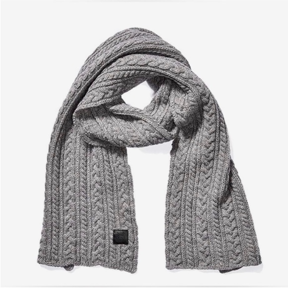 Authentic Canada Goose Wool Cable Knit Scarf - Picture 3 of 8